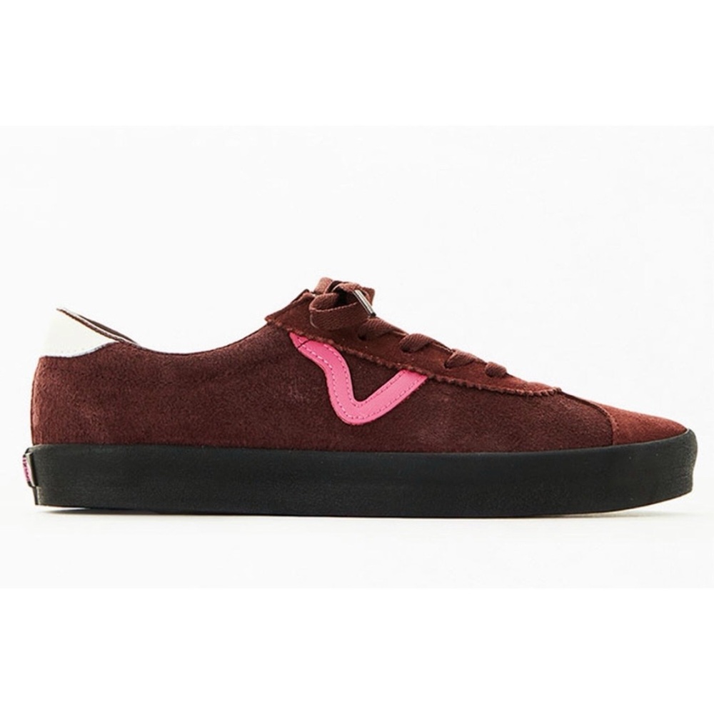 Vans Sport Low Burgundy and Pink Retro Inspired Suede Women’s Uppers Size 6.5